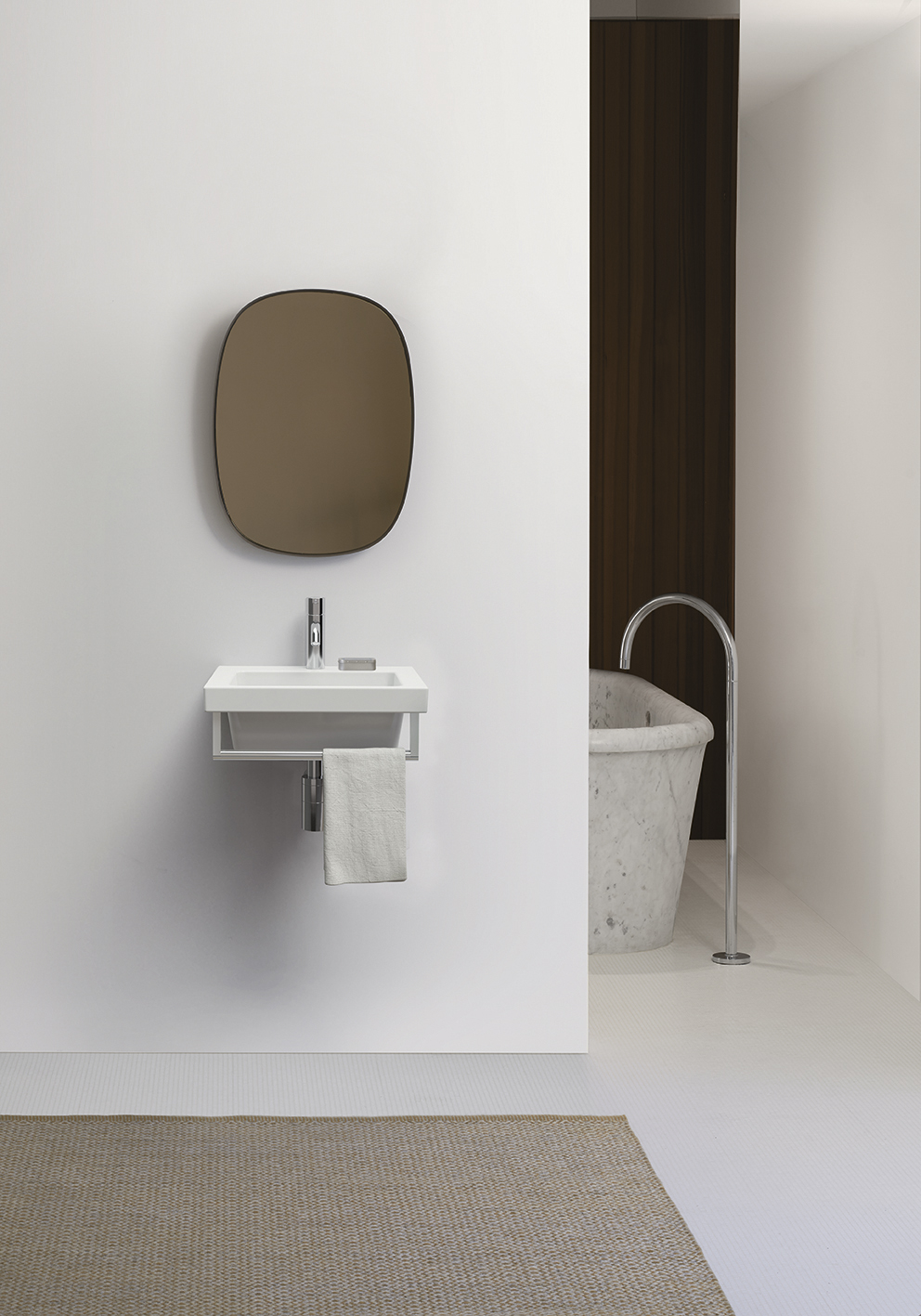 8684111 Подвесная раковина настенная овальная GSI ceramica Norm белая - Вид №2