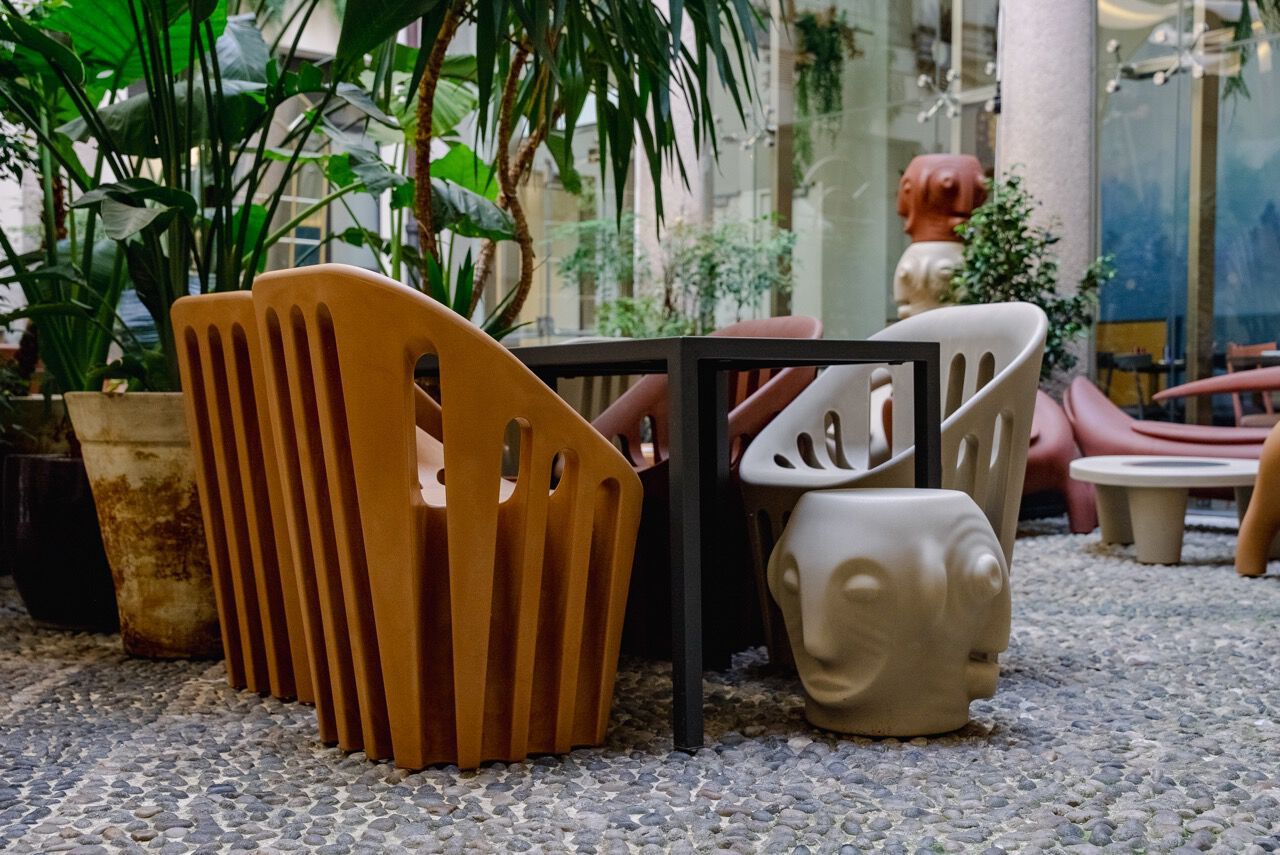 Полиэтиленовый садовый стул SLIDE COLISEUM ARCH-00002282 - Вид №8