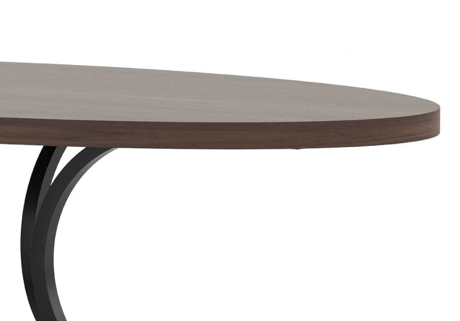 Овальный металлический обеденный стол Stylish Club мост ARCH-00013410 - Вид №3