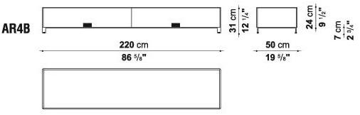 Maxalto Прямоугольная консоль из массива дерева с ящиками Eracle sun-id-1430300 - Вид №4