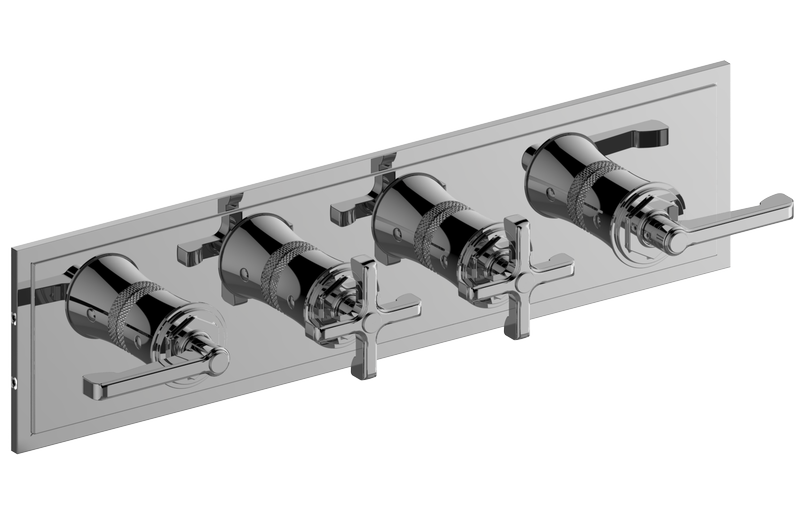E-8179HH-ALM60C2 Планка M-Series с 4 ручками - Внешняя часть GRAFF Vignola