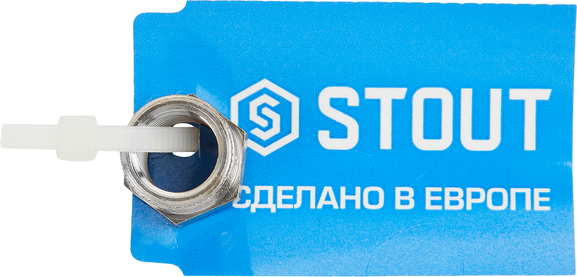 Футорка латунная STOUT 3/8"×1/4" никелированная 84868149 STLM-0056487 - Вид №2