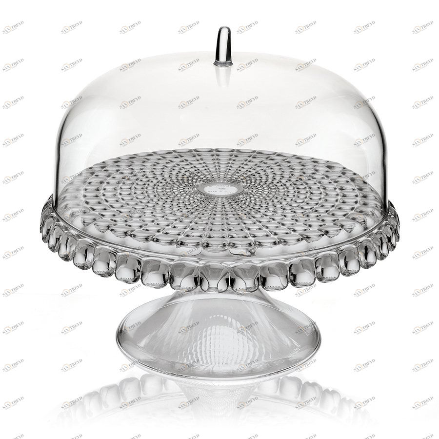 Тортовница круглая 30 см серая Tiffany S GUZZINI  00-3869981 Серый 