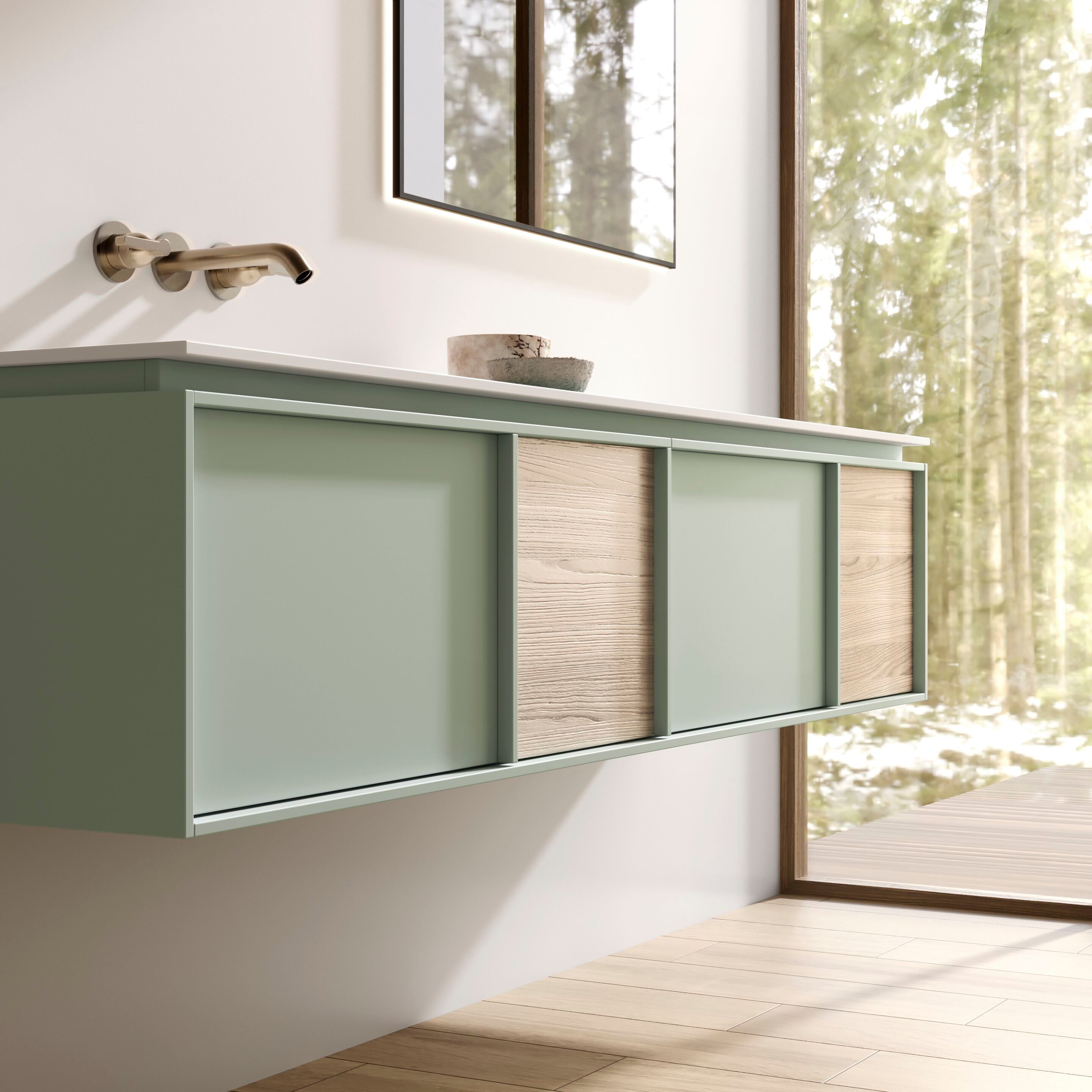 Подвесной умывальник HPL Mobilcrab Zen ARCH-00020334