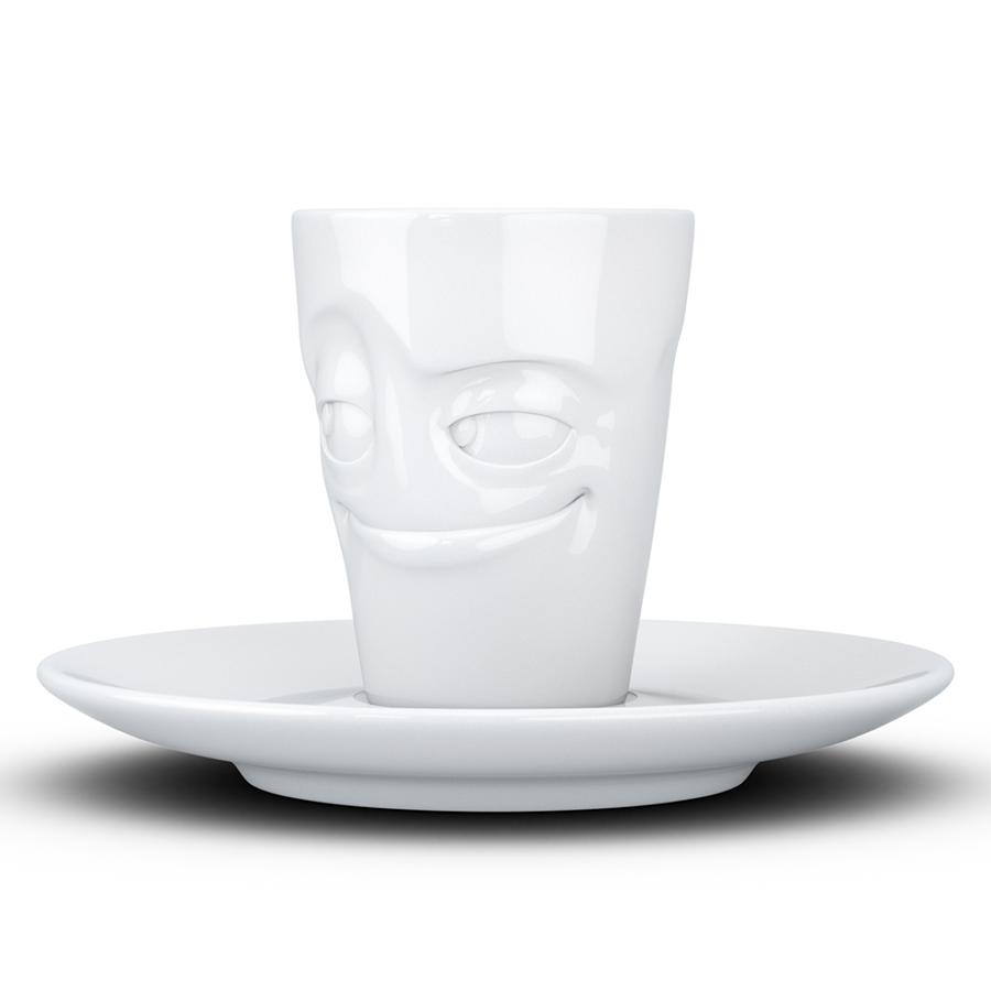 T02.11.01 Кофейная чашка с блюдцем tassen impish 80 мл белая Tassen by FIFTYEIGHT PRODUCTS  - Вид №5