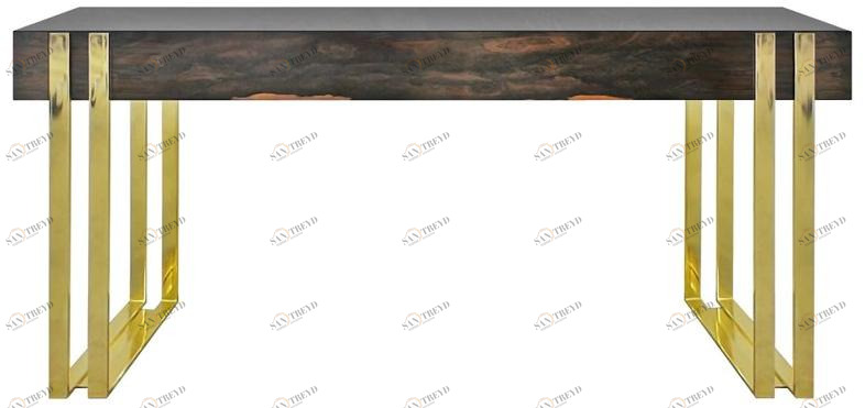 GANSK Прямоугольная консоль из фанерованной древесины с ящиками Pandora G6006