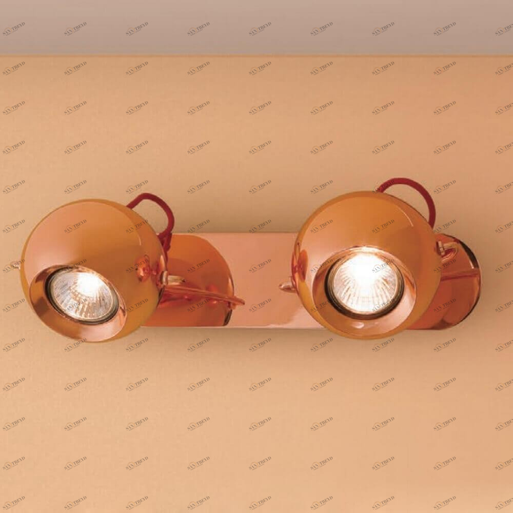 Спот настенный галогеновый на 2 лампы медный "Сфера" CL532523 CITILUX СФЕРА МЕДЬ 00-3926247 Медь 