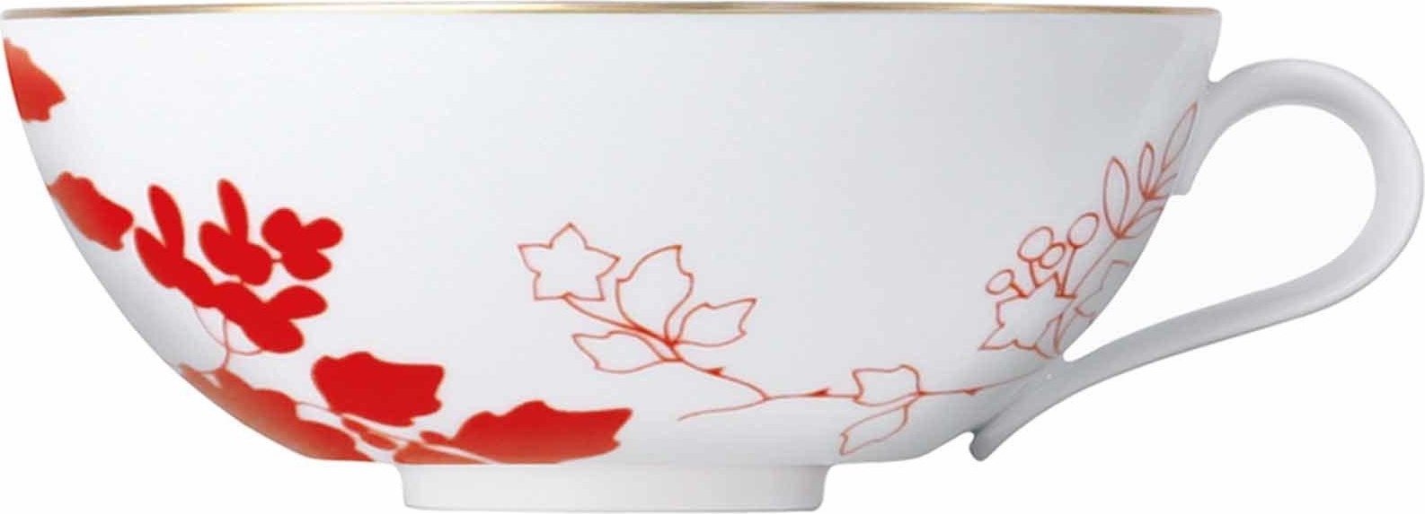 73123 Sieger by Furstenberg Чашка чайная закругл. Sieger by Furstenberg "Мой фарфор! Сад императора" 200мл (внутр. позолота) Фарфор, Керамика 