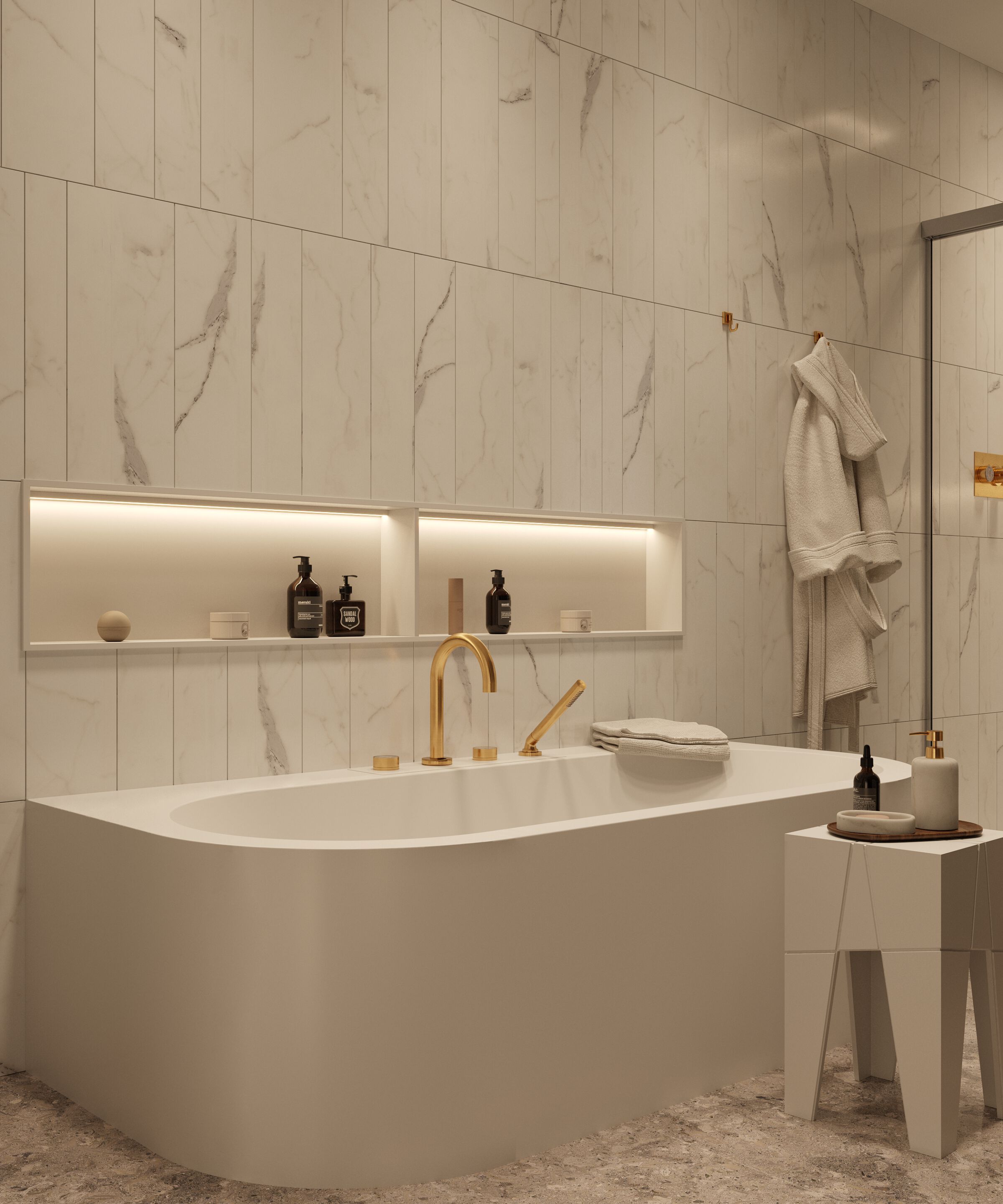 Ванна Corian® MOMA Design SAPPHIRE WALL ARCH-00028928 - Вид №2