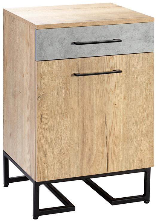 52271 Комод для обуви с ящиком Loft Дуб натур/Бетон R-HOME 4009301h_Натур - Вид №1