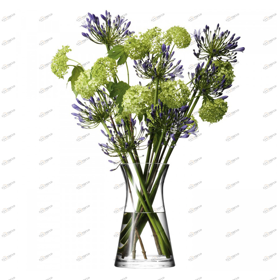 Ваза для смешанного букета flower 29 см LSA INTERNATIONAL ДИЗАЙНЕРСКИЕ 253347 Прозрачный 