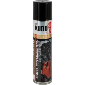 Краска аэрозольная Kudo для гладкой кожи цвет чёрный 0.4 л 82491887 STLM-2028807