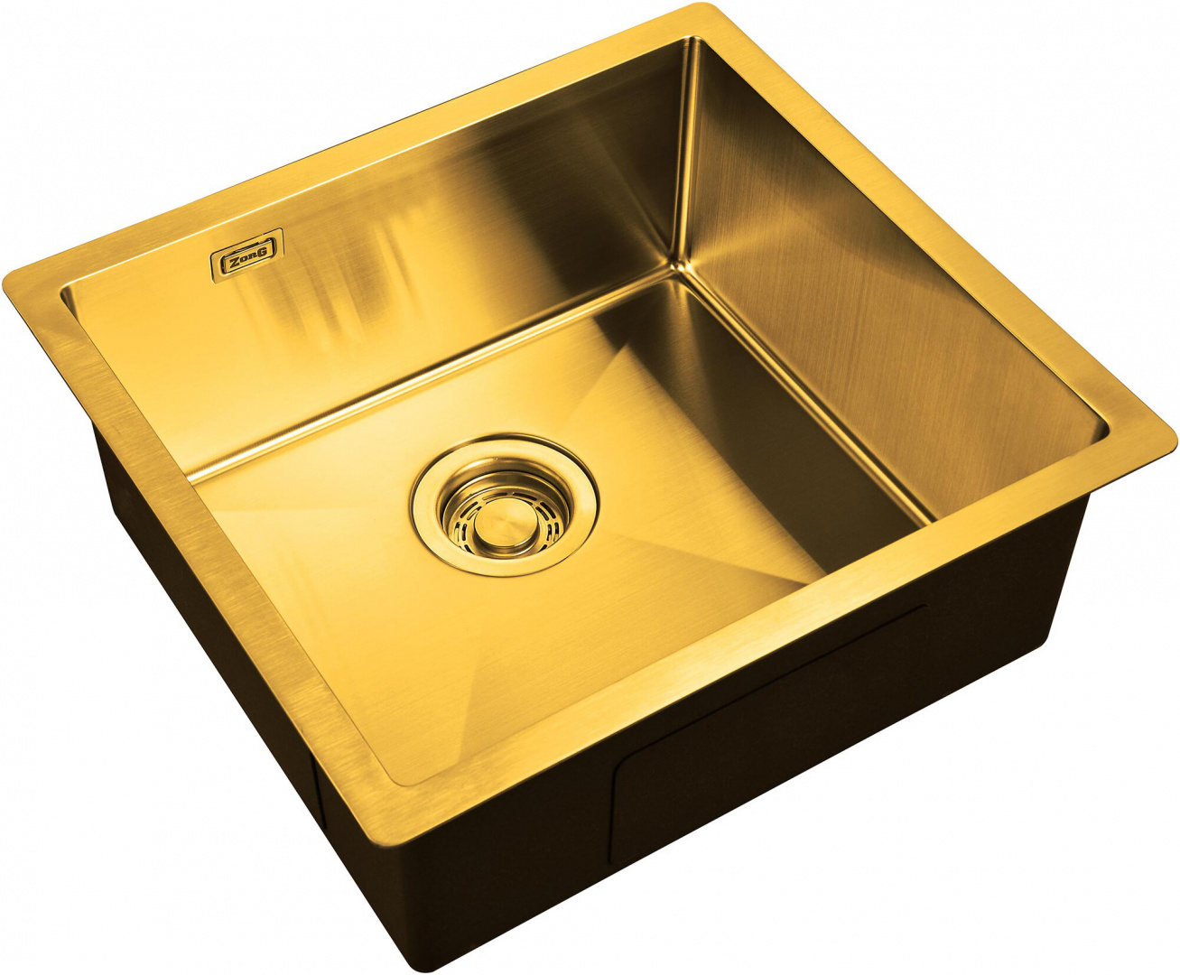 Мойка кухонная ZorG Light ZL R 480440 BRONZE из нержавеющей стали, бронза