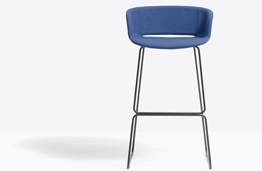 Pedrali Табурет из саночной ткани со спинкой Babila sun-id-1463683 - Вид №2