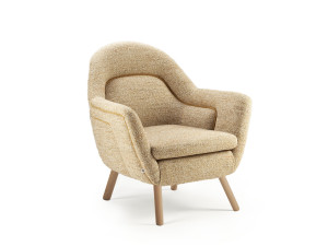 Тканевое кресло с подлокотниками