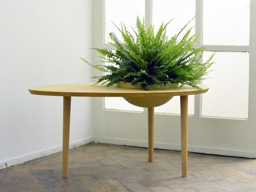 Dizzconcept Овальный деревянный журнальный столик sun-id-1512281 - Вид №3