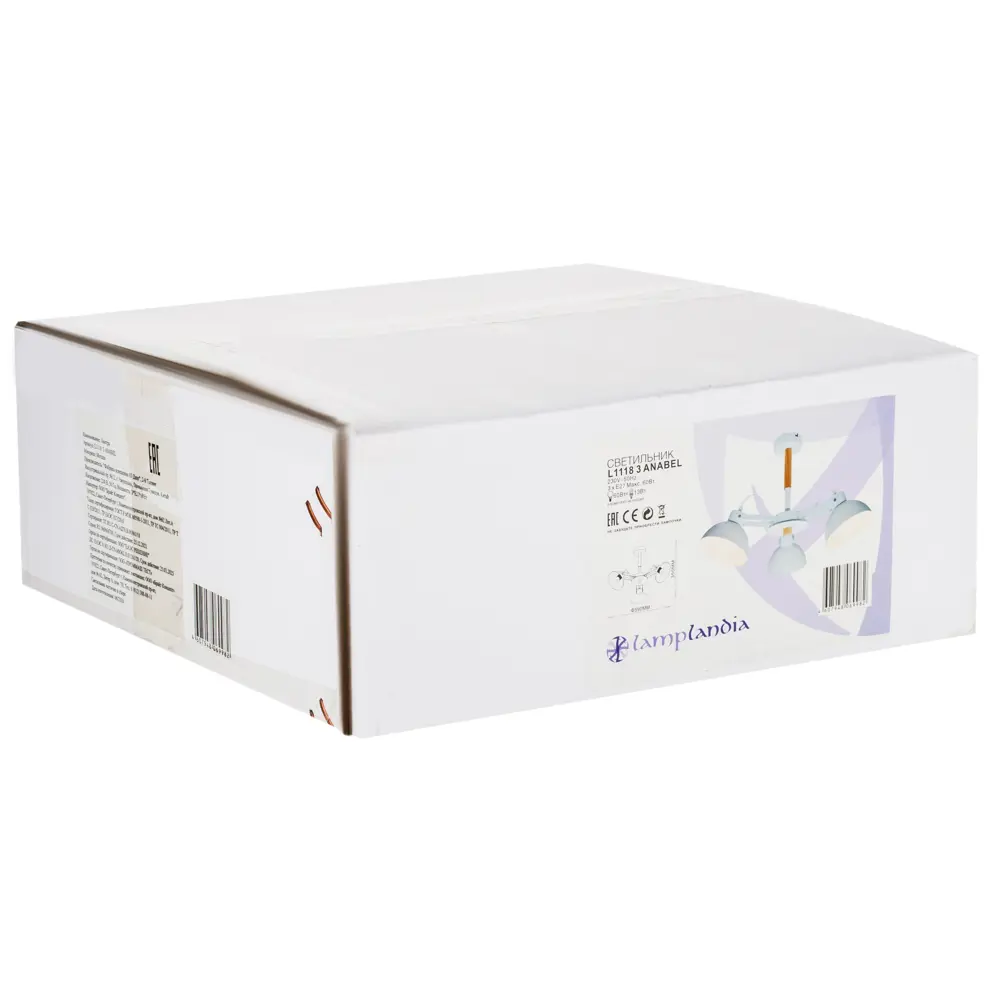Люстра на штанге Lamplandia Anabel L1118-3, 3 лампы, 12 м², цвет белый STLM-2166706 - Вид №8