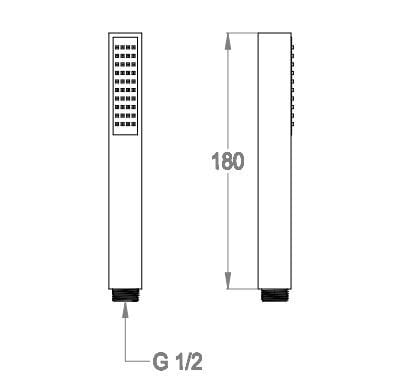 Ручной душ с системой защиты от накипи Fir Italia подъемные стержни ARCH-00084754 - Вид №2