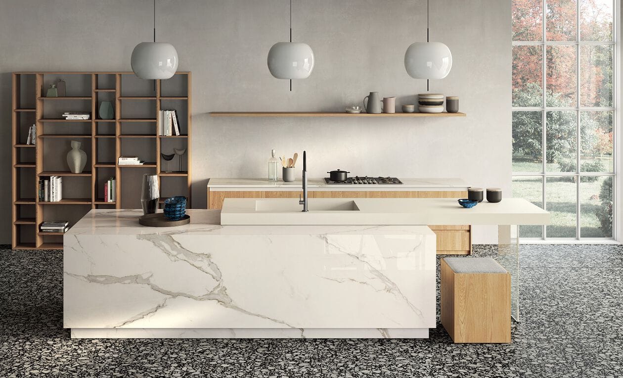 Столешница из керамогранита с мраморным эффектом CERAMICA FONDOVALLE MYTOP ARCH-00067575 - Вид №3