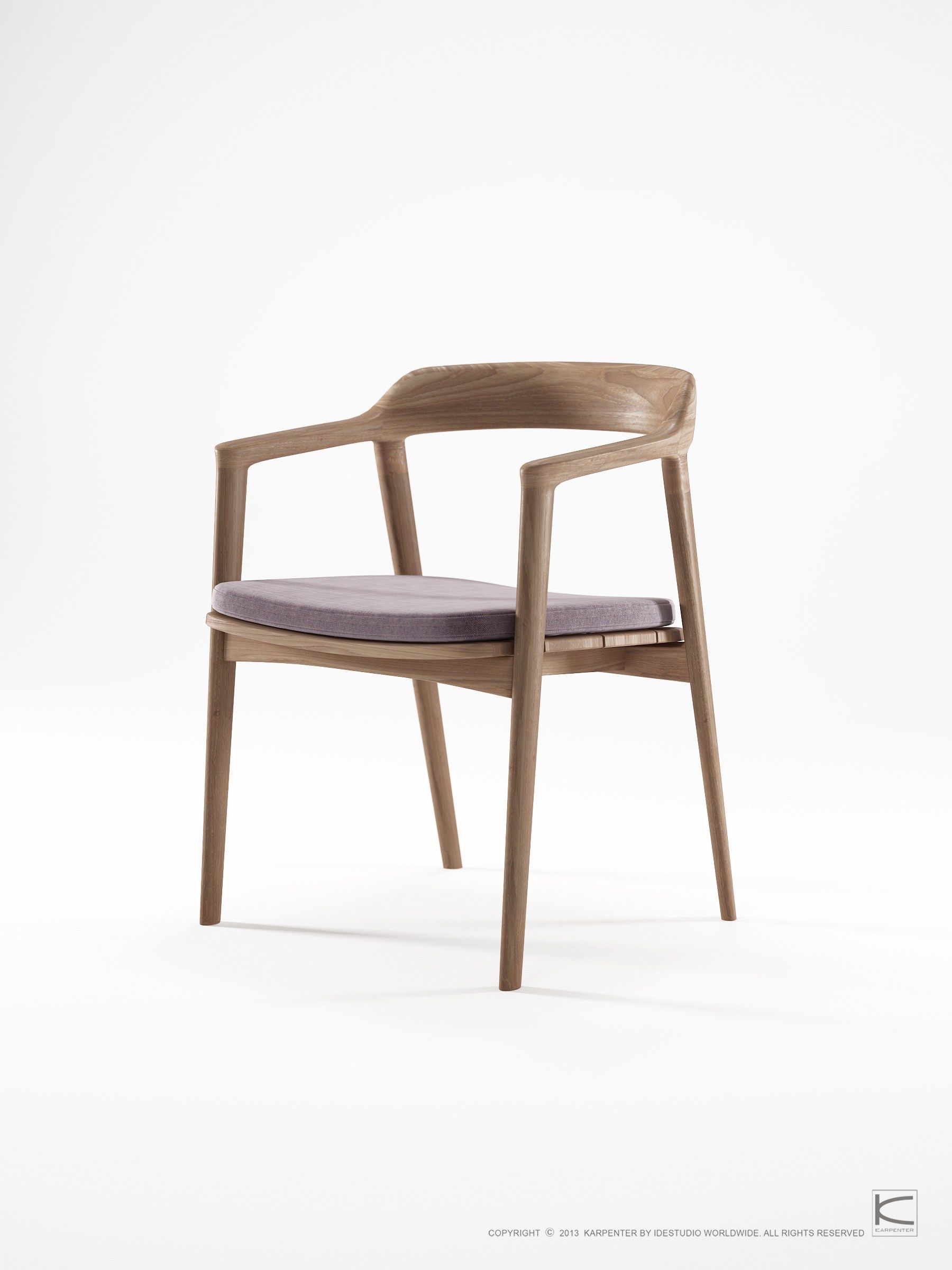 Стул из тикового дерева с подлокотниками KARPENTER Grasshopper Outdoor ARCH-00022537 - Вид №12