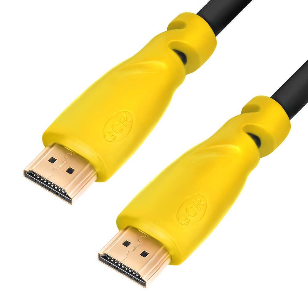 GCR-HM340-5.0m кабель 5.0m hdmi версия 1.4, черный, желтые коннекторы, od7.3mm, 30/30 awg, позолоченные контакты, ethernet 10.2 гбит/с, 3d, 4k , экран Greenconnect Santreyd  - Вид №2