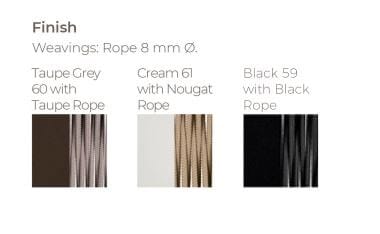 Высокий веревочный садовый стул со спинкой POINT Weave ARCH-00106052 - Вид №2