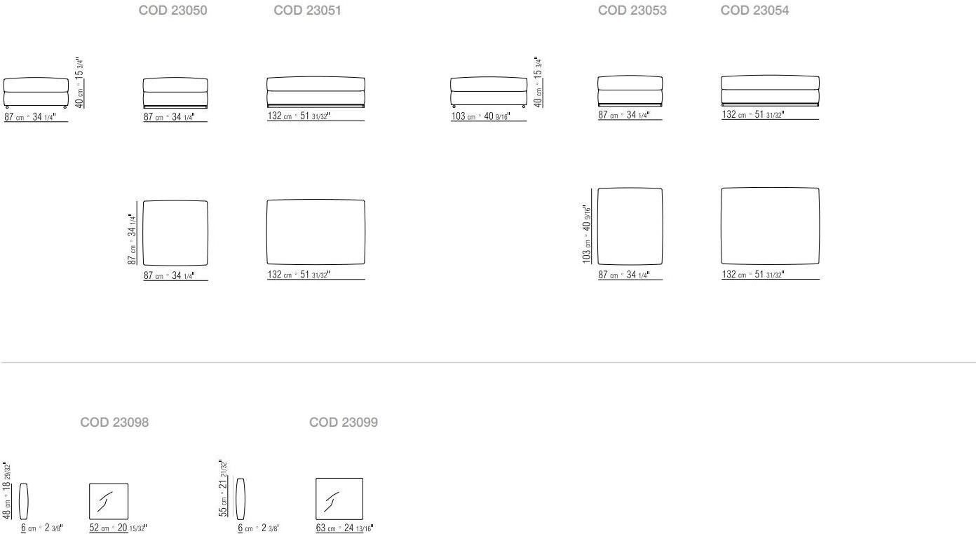 Flexform Модульный тканевый диван sun-id-1382325 - Вид №5