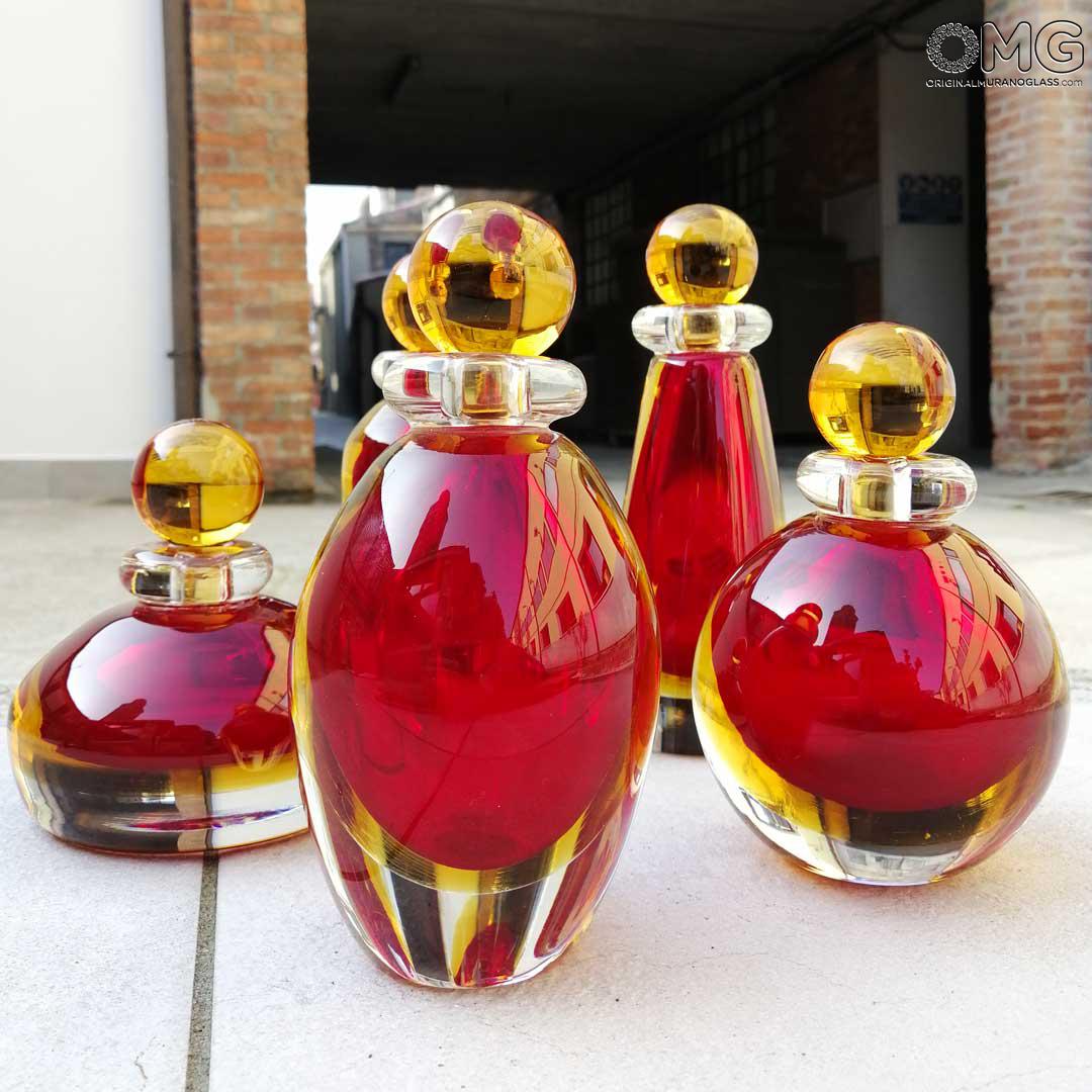 3856 ORIGINALMURANOGLASS Флакон Клубника - соммерсо - муранское стекло OMG 7 см  - Вид №1