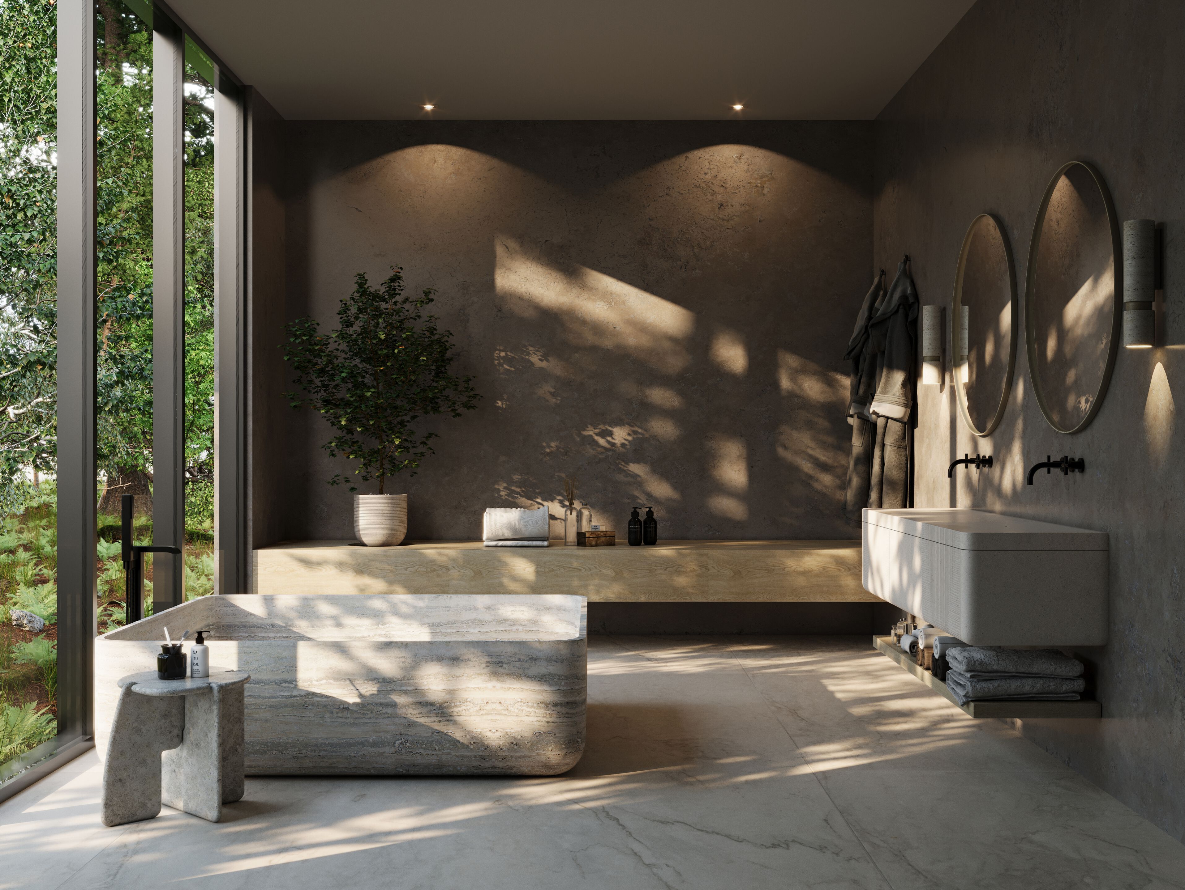 Ванна из натурального камня Davani Meridian ARCH-00007829 - Вид №3