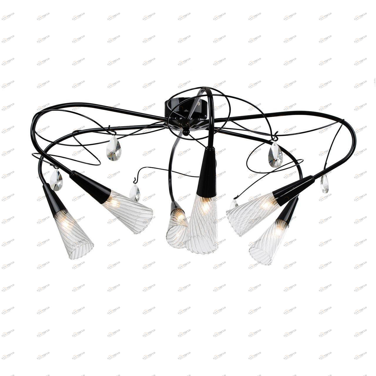 Потолочная люстра Lightstar Aereo 711067 LIGHTSTAR ДИЗАЙНЕРСКИЕ, AEREO 137008 Черный 