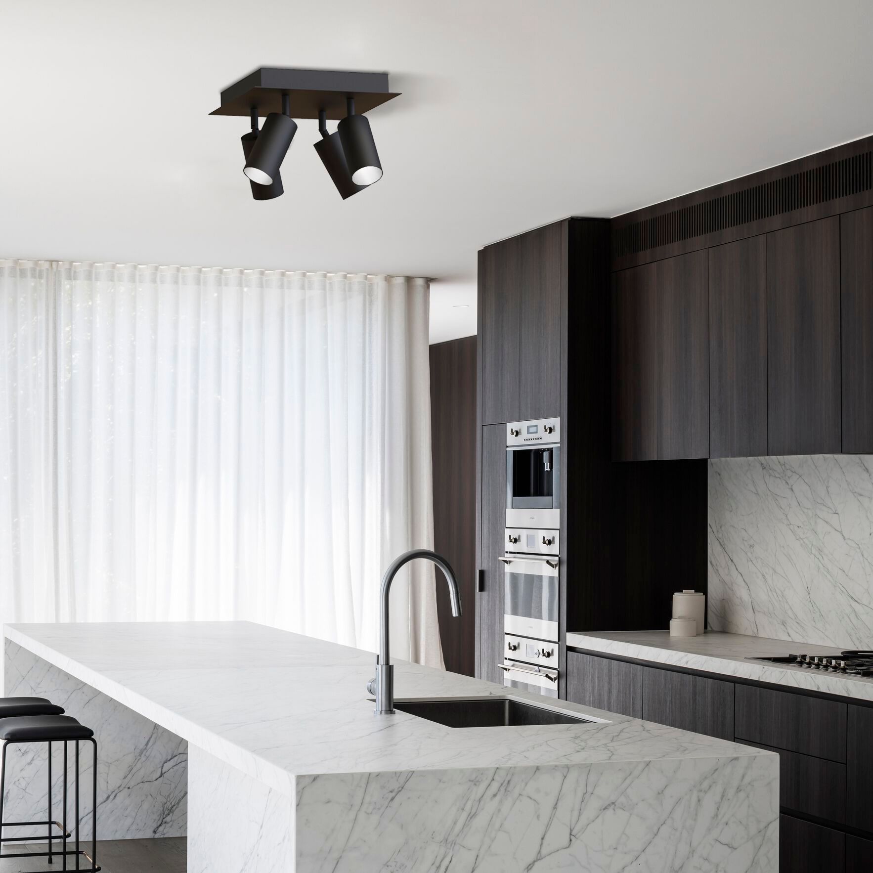 Несколько регулируемых потолочных прожекторов WayPoint форма ARCH-00138026 - Вид №2