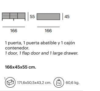 ТВ-шкаф из тикового дерева Pilma Fusion ARCH-00111283 - Вид №2