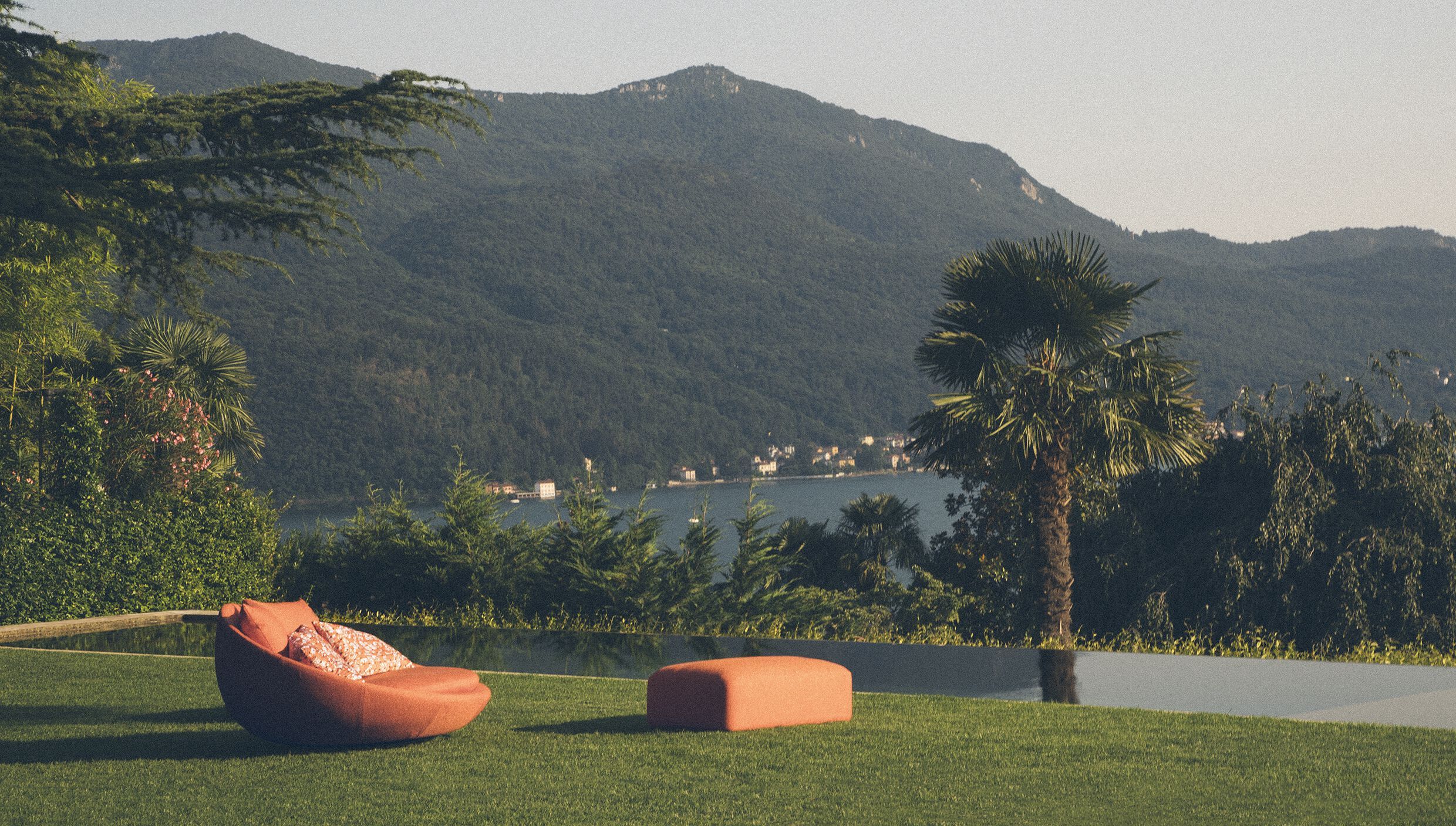 Ткань съемный круглый садовый диван Désirée divani LACOON ISLAND ARCH-00009685 - Вид №1