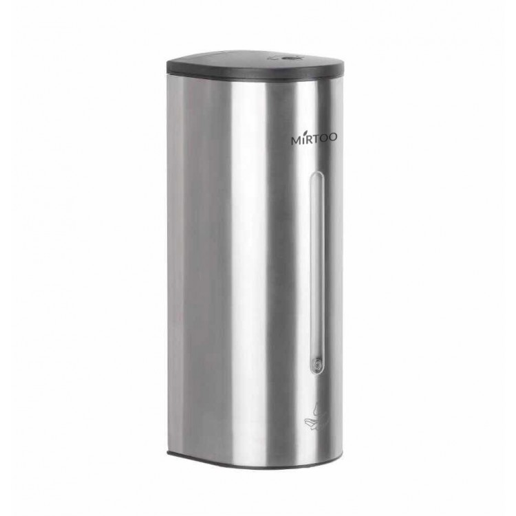 FG2020 MIRTOO Автоматический дозатор MIRTOO FG2020 для антисептика и жидкого мыла, нержавеющая сталь, антивандальный, 1000 мл глянцевый/матовый 