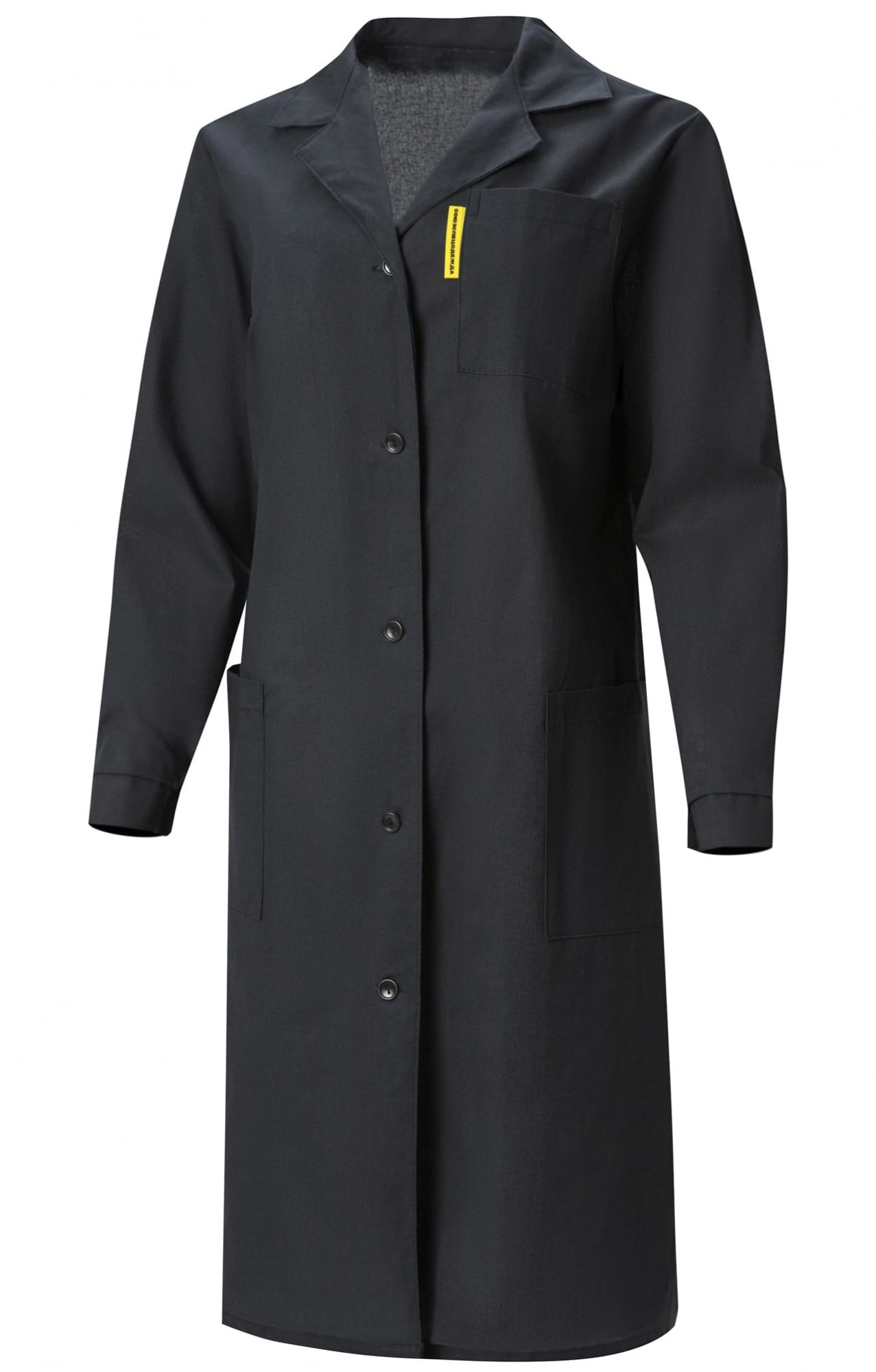 61673 Халат женский темный  Одежда для обслуживающего персонала  размер 44-46/158-164 Спецодежда 