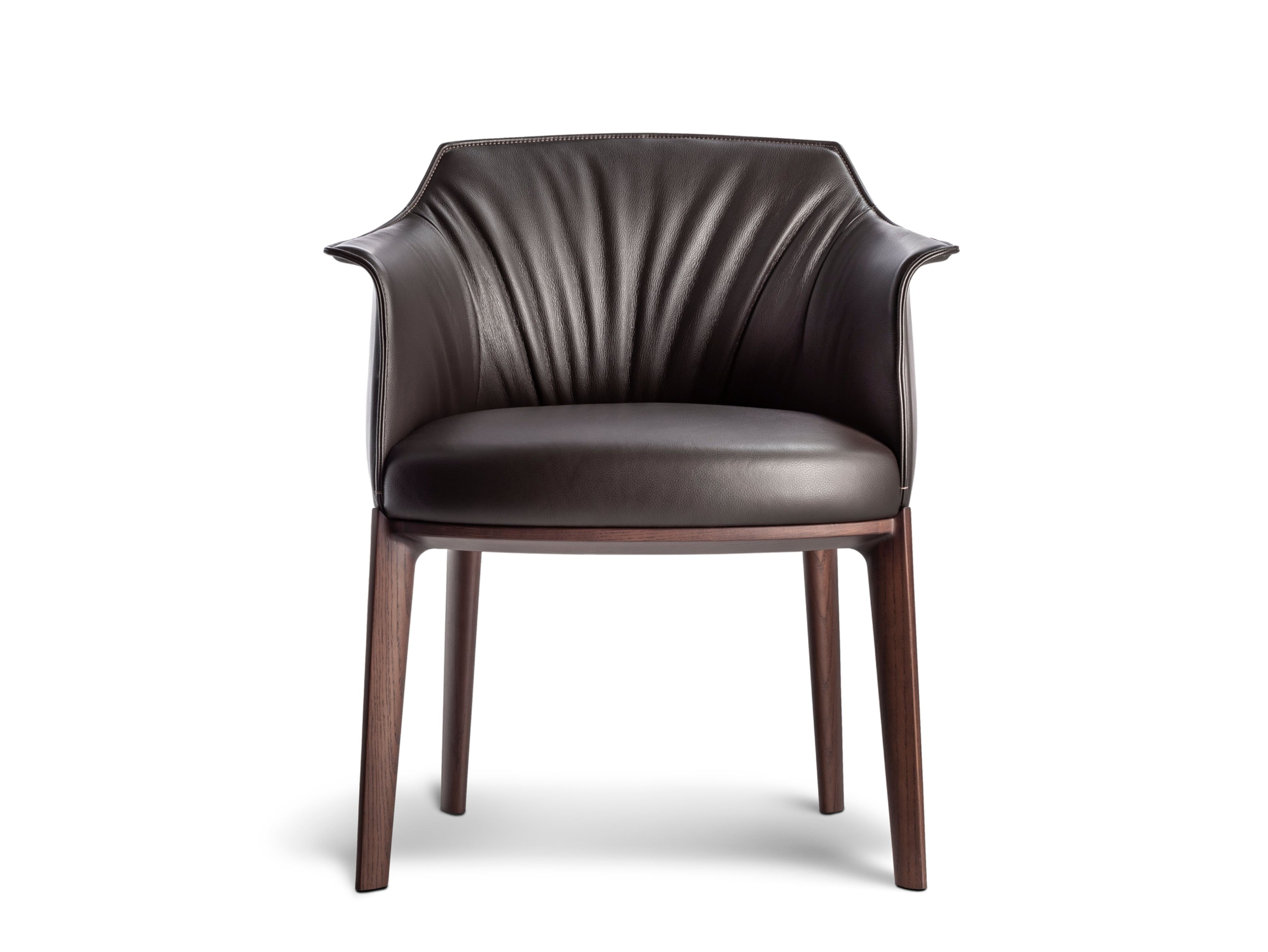 Кожаное кресло с подлокотниками Poltrona Frau коллекция-столы и стулья ARCH-00146343