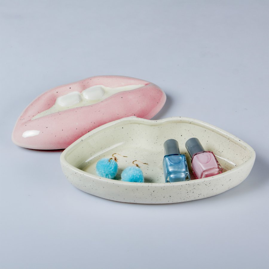 Коробка для хранения бело-розовая Mouth DOIY  00-3894912 Белый;розовый  - Вид №4