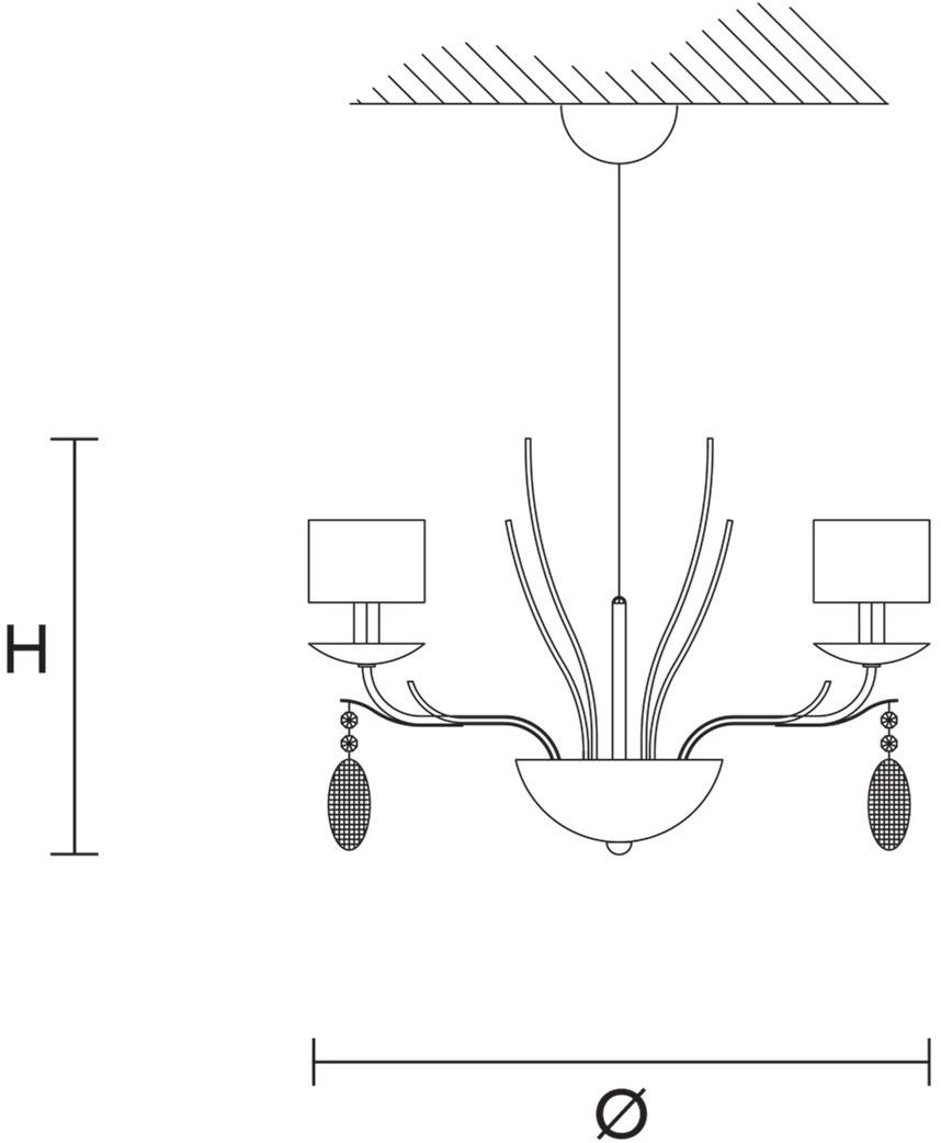 Masiero Подвесной светильник из металла Isbel sun-id-1459771 - Вид №1
