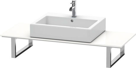 XL010C01818 Консоль для накладных раковин и встраиваемых умывальников, для пристенного варианта X-Large #XL010C 480 мм Белый матовый, декор Duravit - Вид №2