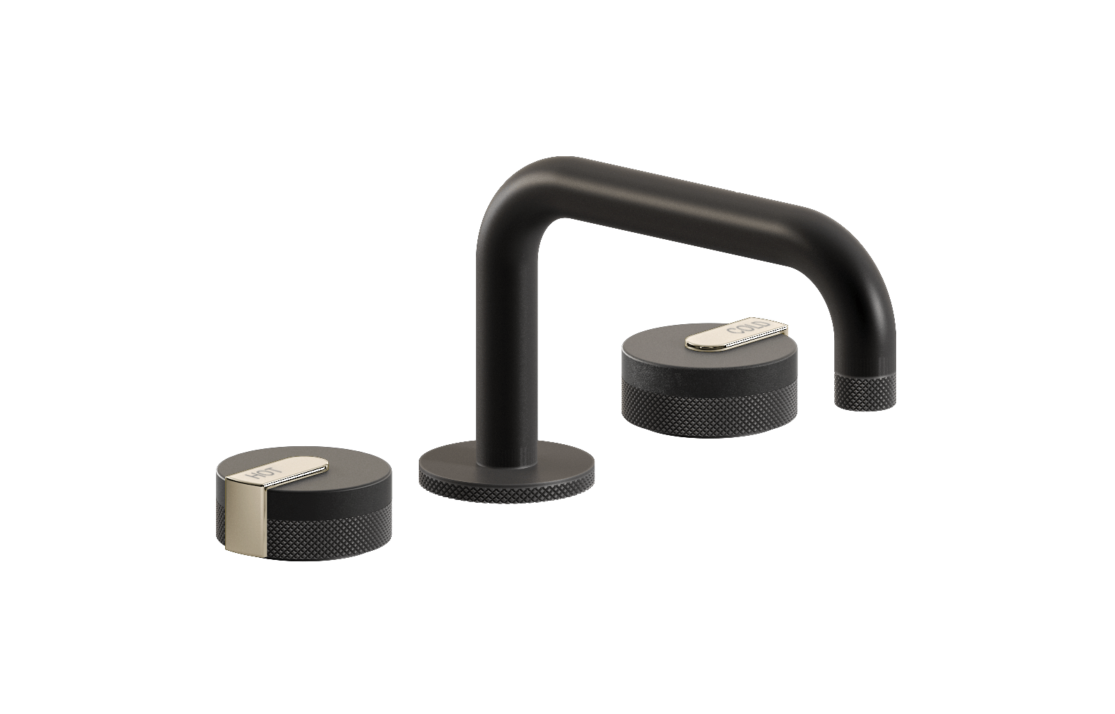 E-11510-R1BK-L1PN-GM Смеситель для умывальника на 3 отвертия GRAFF MOD+