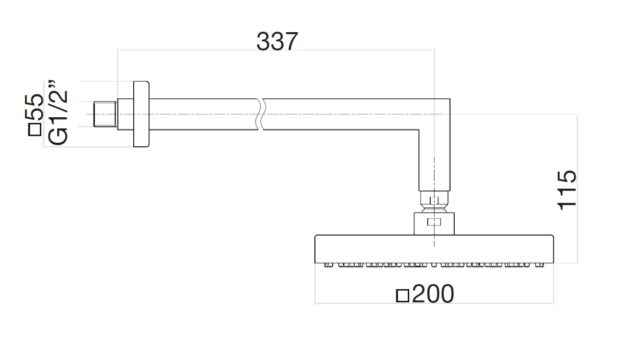 AC0840740 Верхний душ , белый Webert #VALUE!  - Вид №1