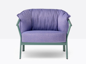 Съемное тканевое садовое кресло с подлокотниками