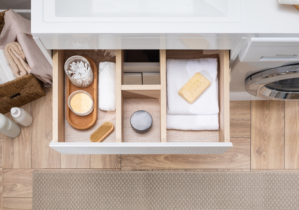 Тумба с раковиной Aquanet Токио 130 L белый (напольная, 1 ящик, 2 дверцы) 0023774600235501 - Вид №14