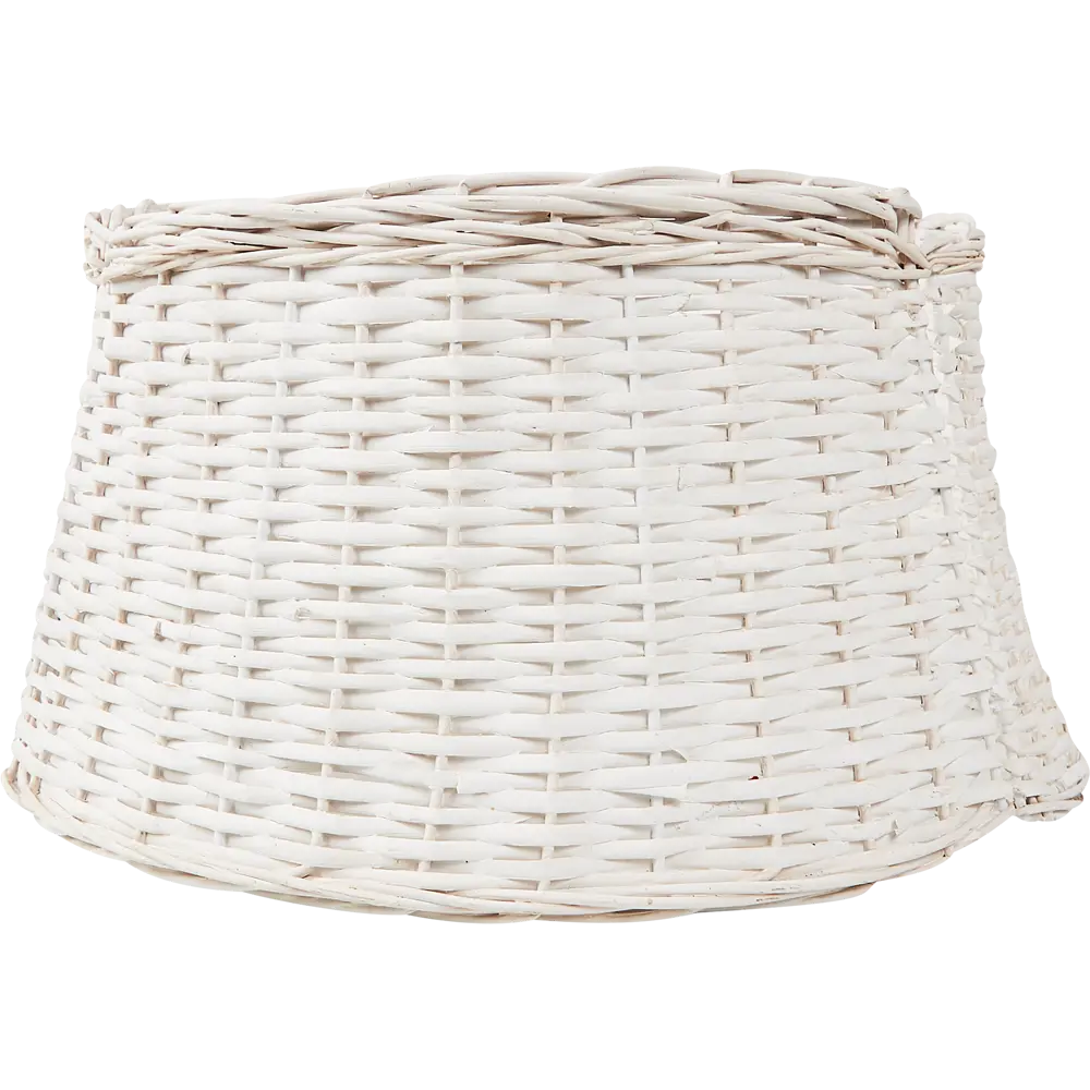 87038501 Корзина под елку белая ротанг D60см H28см STLM-1480254 Santreyd  - Вид №1