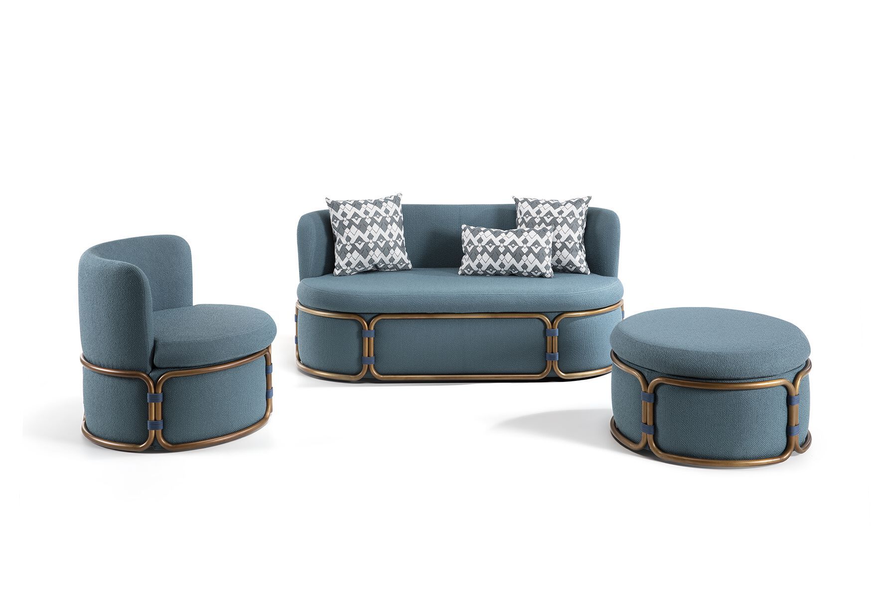 Ткань сад стул Ethimo Rotin ARCH-00107998 - Вид №6