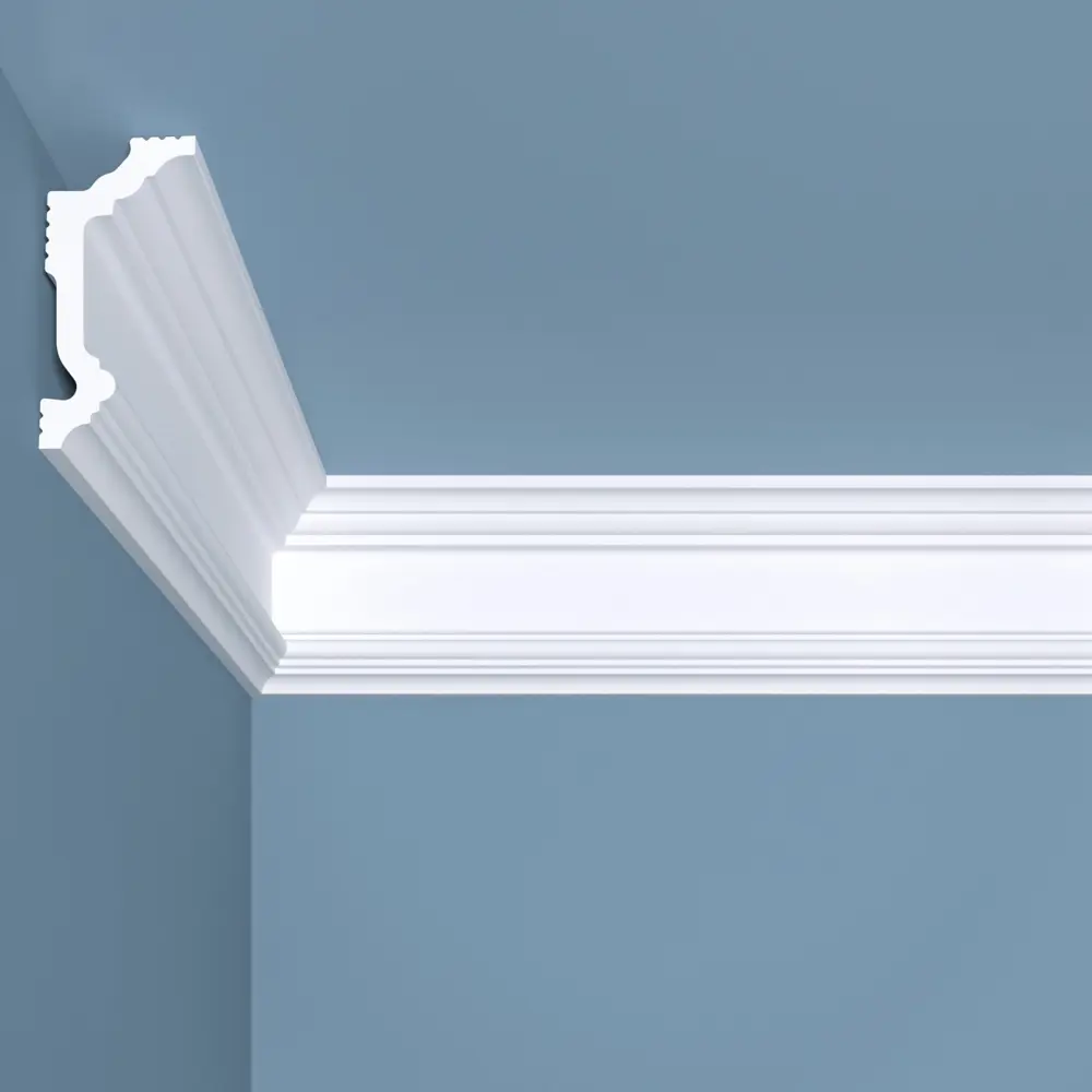 Плинтус потолочный полистирол ударопрочный Bello Deco K5 70-35 белый 35x70x2000 мм STLM-2049835