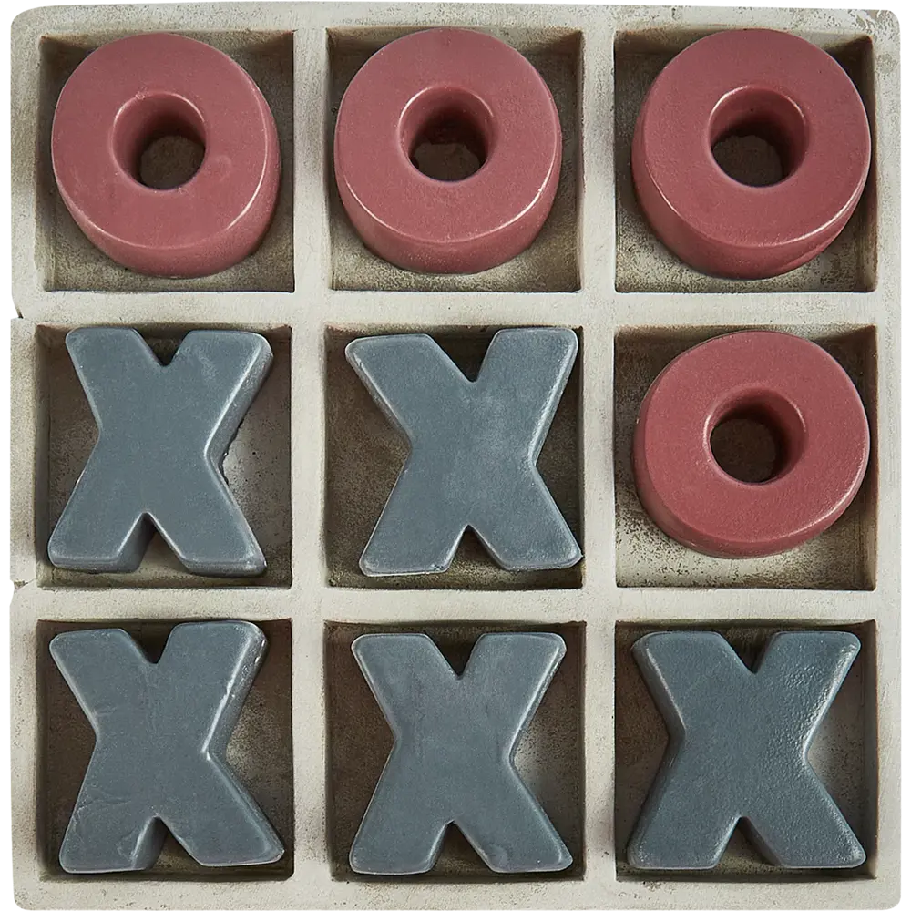 Фигурка декоративная Крестики-нолики белая полиэстер 15x15x3 см Atmosphera STLM-2019579 - Вид №1