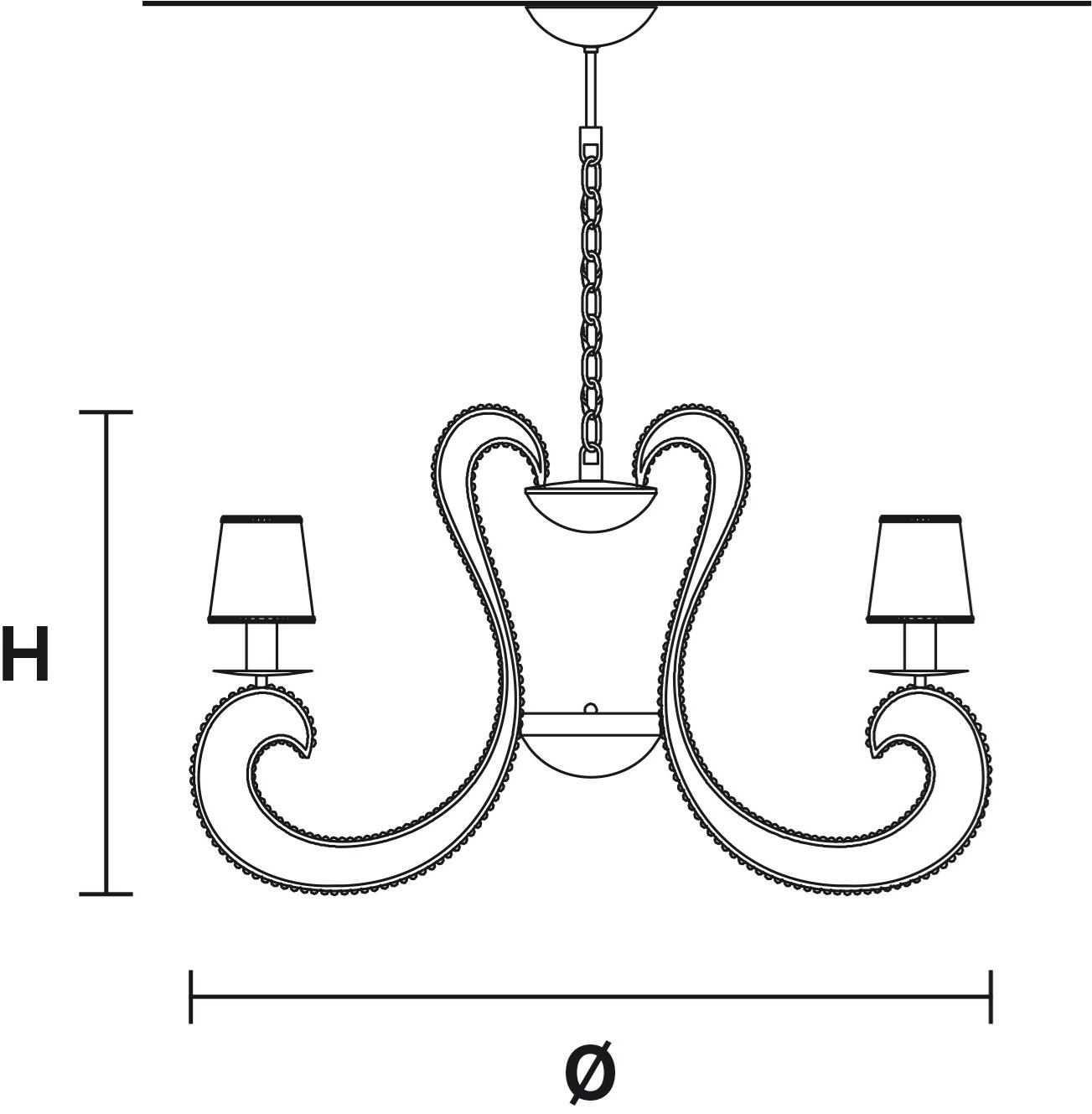 Masiero Металлическая люстра с кристаллами Cristalis sun-id-1508417 - Вид №1