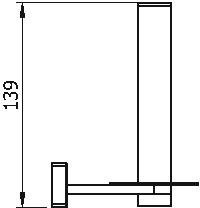 10948A Бумагодержатель для запасного рулона подвесной цвет хром LANGBERGER ALSTER - Вид №2