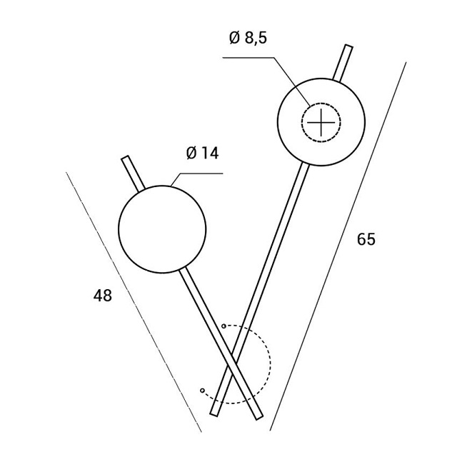 Miloox 1744.175 Настенный или потолочный светильник MIKADO. - Вид №4
